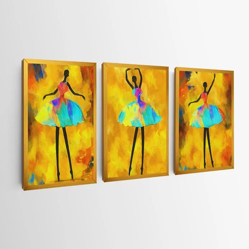 Mehrteiliges Leinwandbild Paintedallerina mockup 0