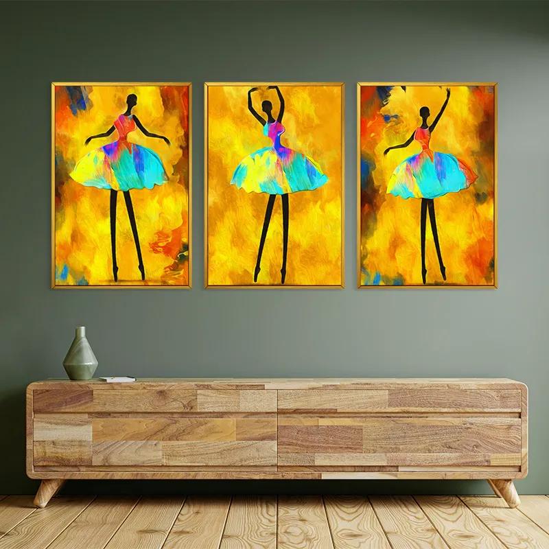 Mehrteiliges Leinwandbild Paintedallerina mockup 2