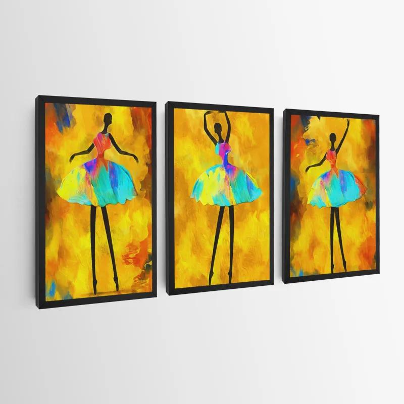 Mehrteiliges Leinwandbild Paintedallerina mockup 0