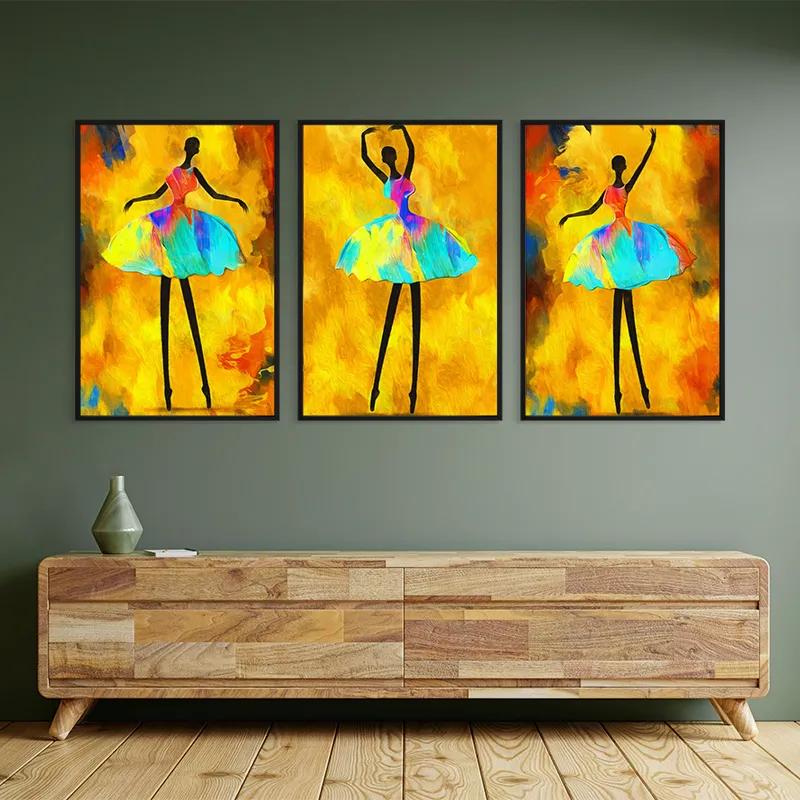 Mehrteiliges Leinwandbild Paintedallerina mockup 2