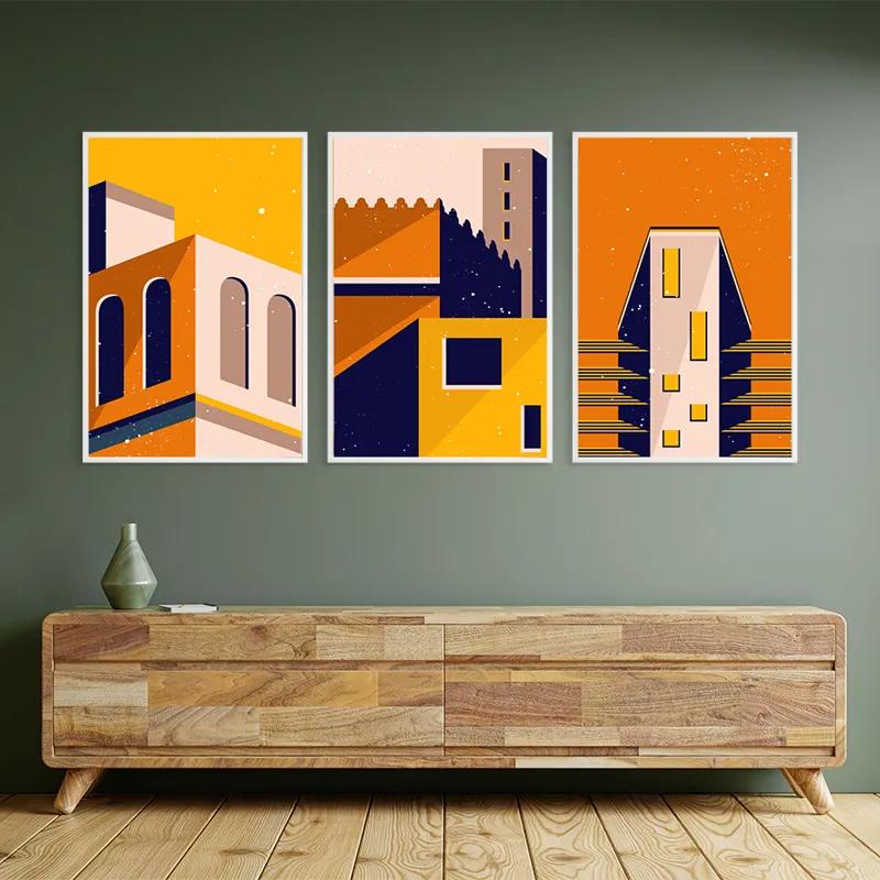 Mehrteiliges Leinwandbild Sunset Home Set mockup 2