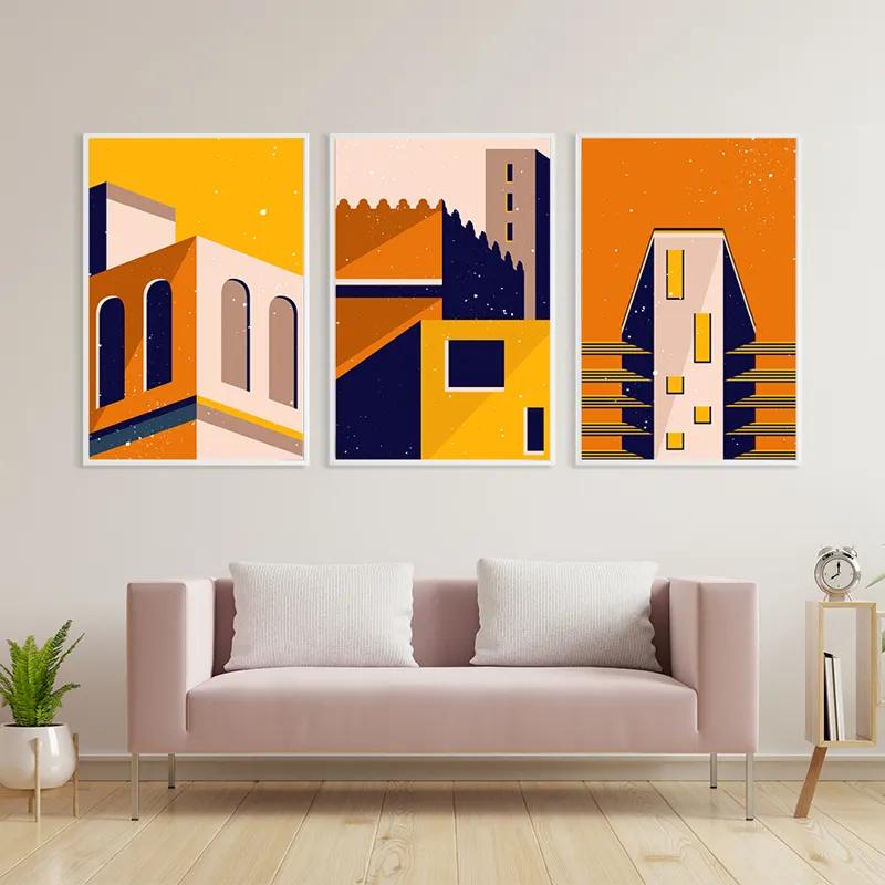 Mehrteiliges Leinwandbild Sunset Home Set mockup 3