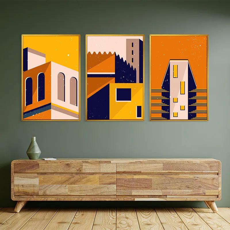 Mehrteiliges Leinwandbild Sunset Home Set mockup 2