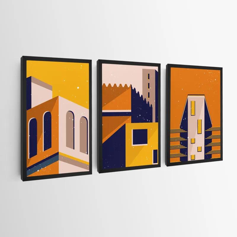 Mehrteiliges Leinwandbild Sunset Home Set mockup 0