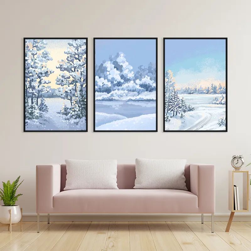 Art Winter Set mockup 3