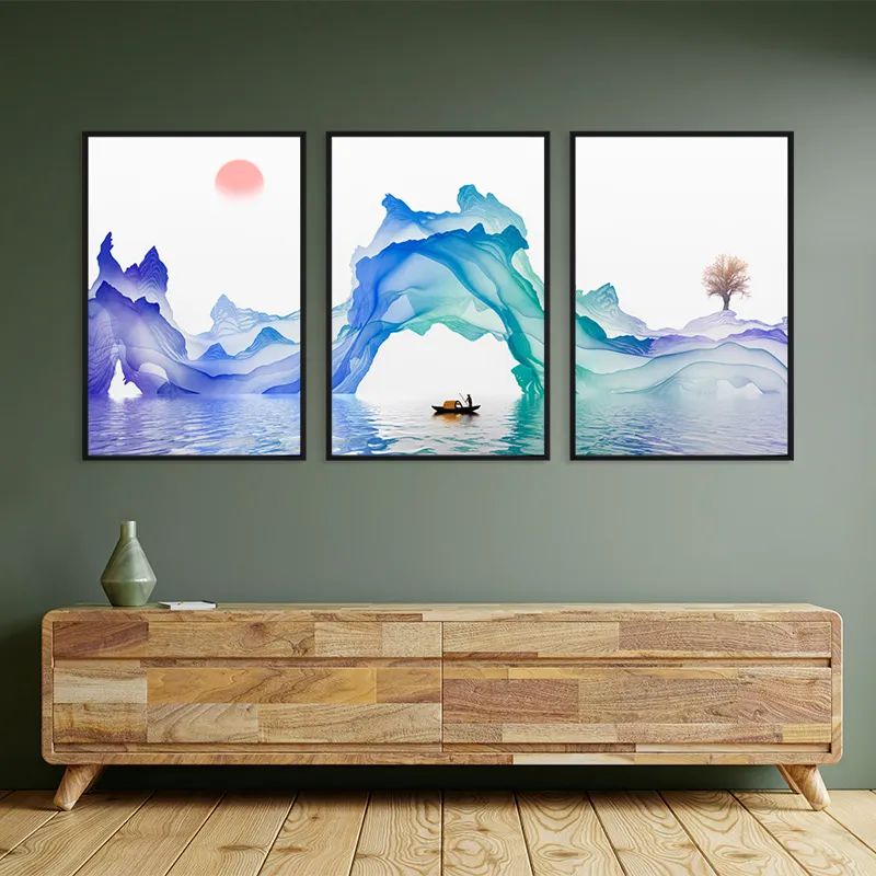 Abstract Purple Lake mockup 2