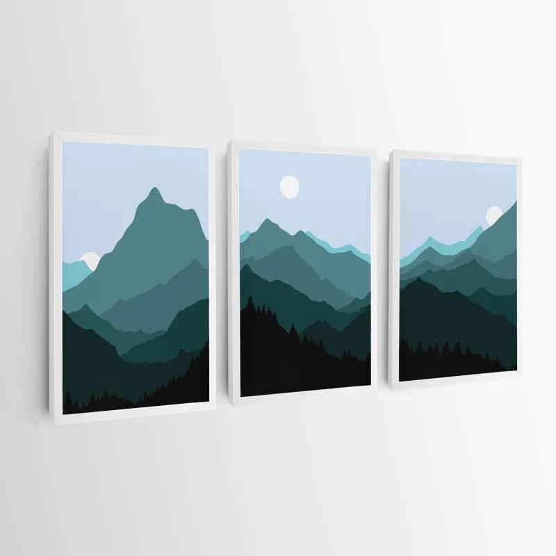 Mehrteiliges Leinwandbild Green Mountain mockup 0