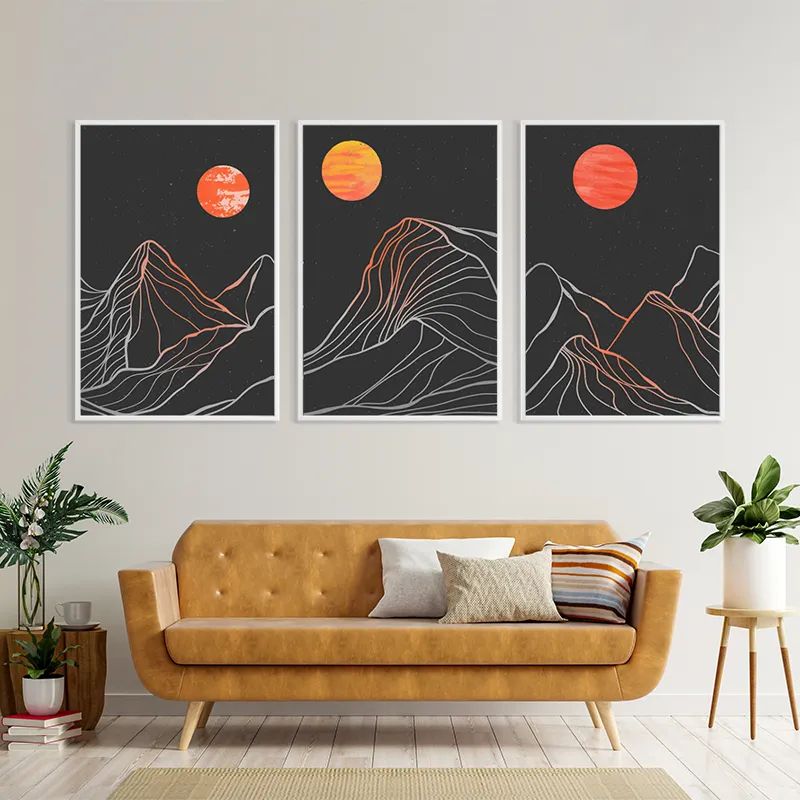 Orange Moon Line mockup 4