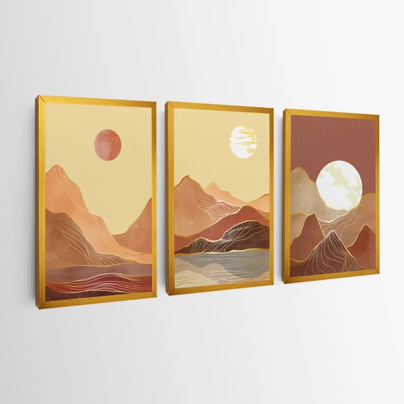 Orange Mountain Set mockup 0