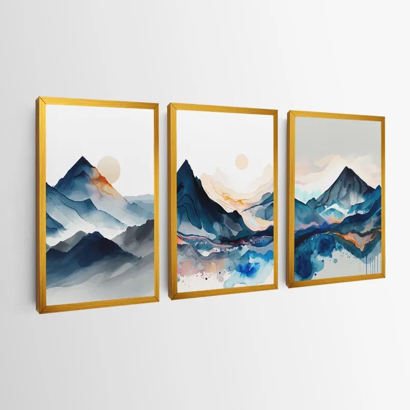 Mehrteiliges Leinwandbild Paintinglue Mountain mockup 0