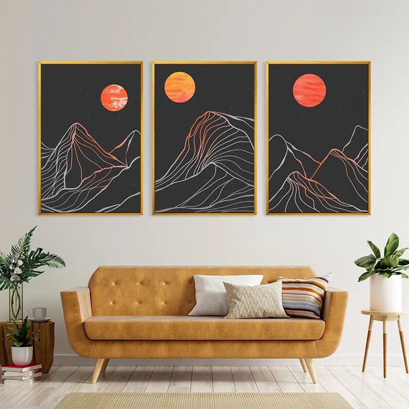 Orange Moon Line mockup 4