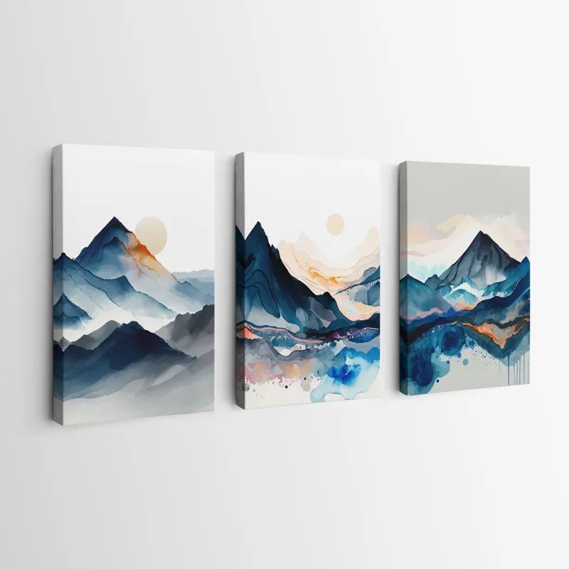 Mehrteiliges Leinwandbild Paintinglue Mountain mockup 0