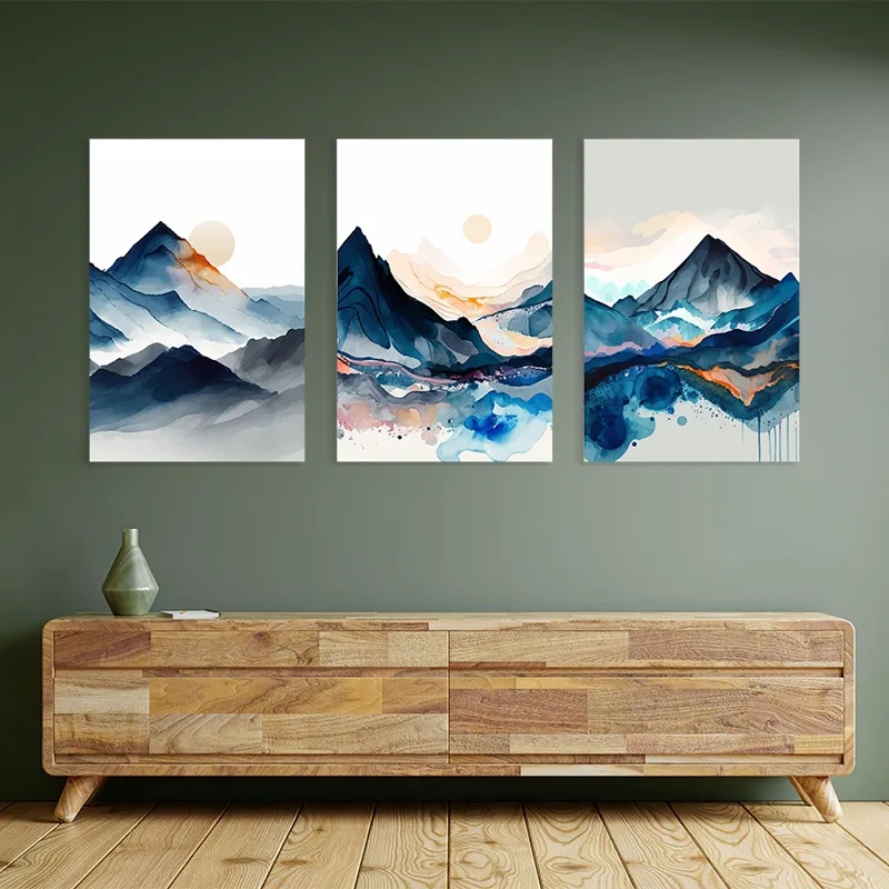 Mehrteiliges Leinwandbild Paintinglue Mountain