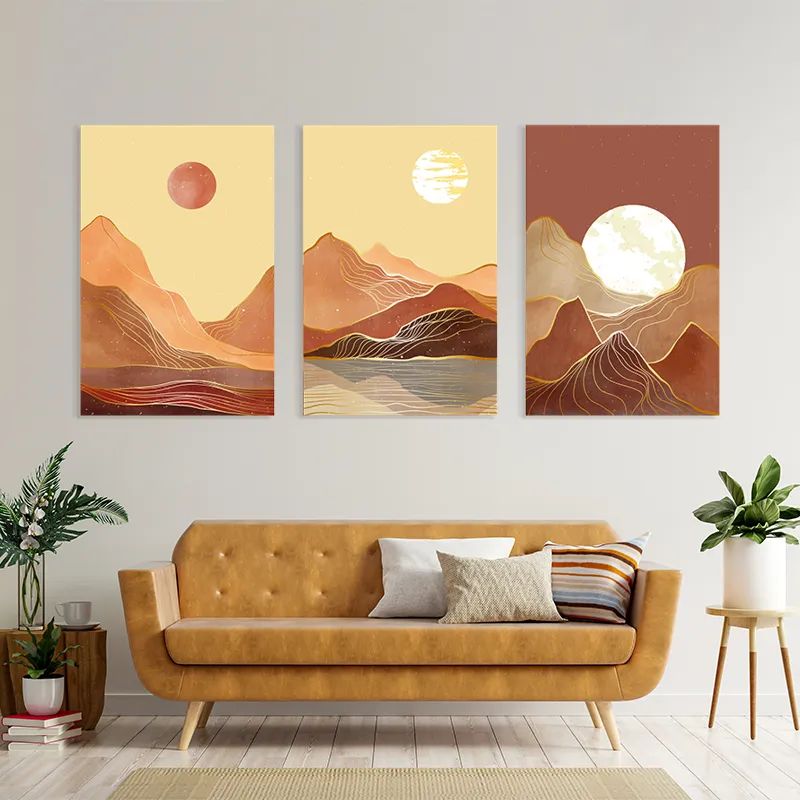 Orange Mountain Set mockup 4