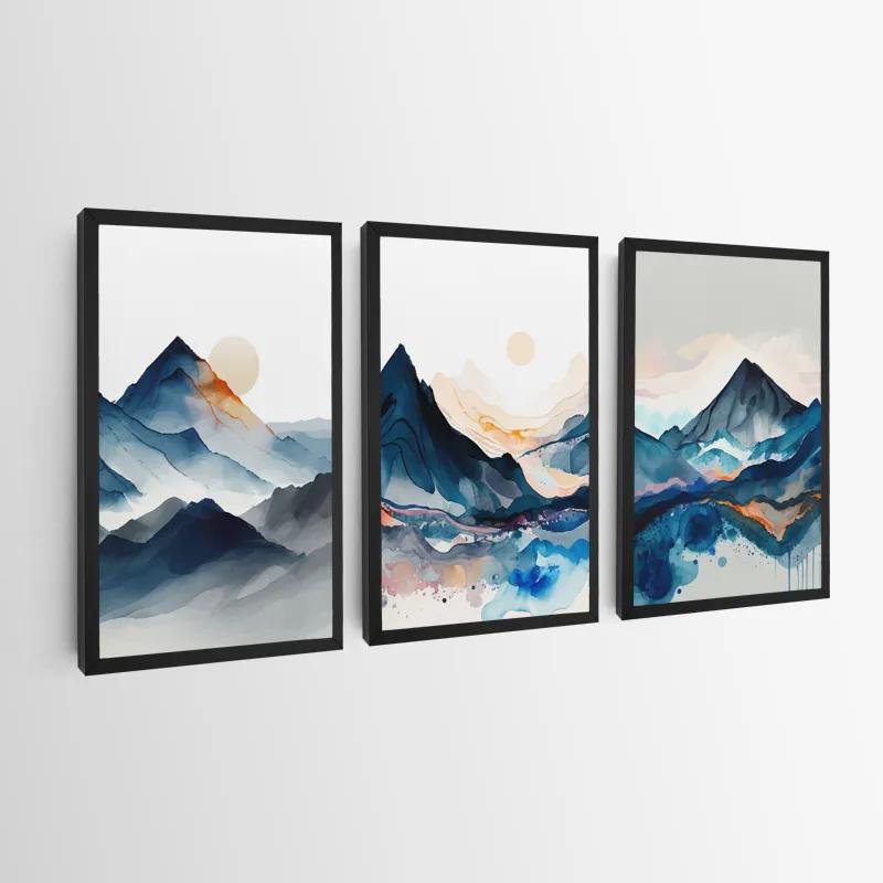 Mehrteiliges Leinwandbild Paintinglue Mountain mockup 0