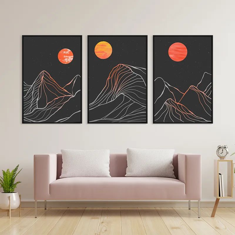 Orange Moon Line mockup 3