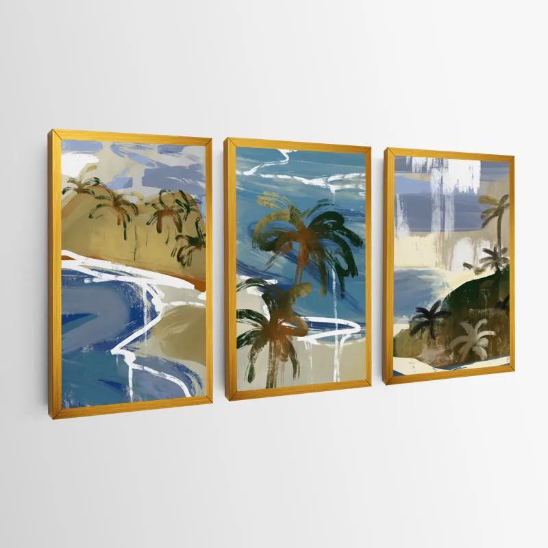 Mehrteiliges Leinwandbild Beach Set mockup 0