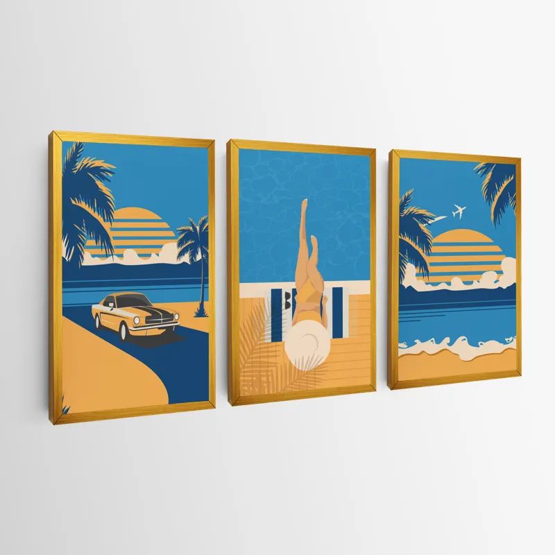 Summer Retro Set mockup 0