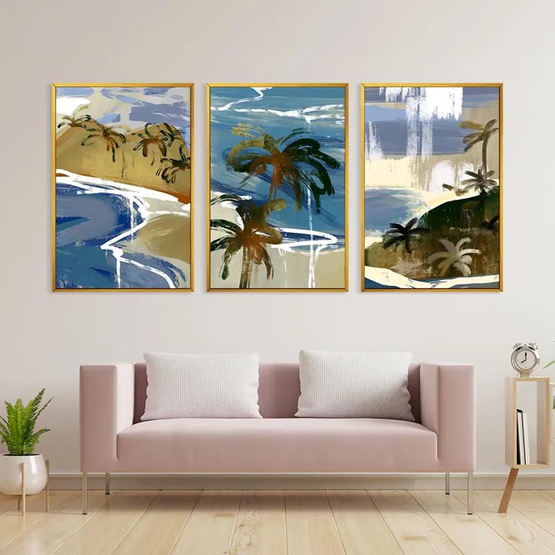 Mehrteiliges Leinwandbild Beach Set mockup 3