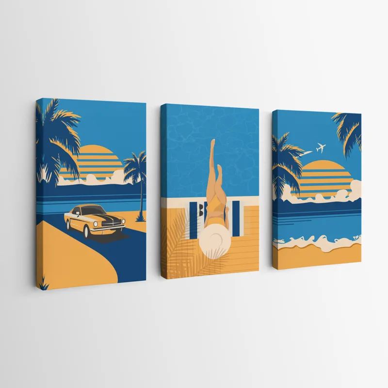 Summer Retro Set mockup 0