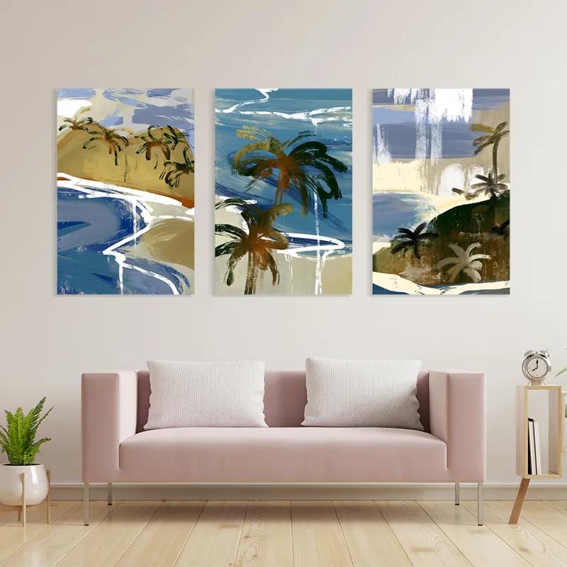 Mehrteiliges Leinwandbild Beach Set mockup 3