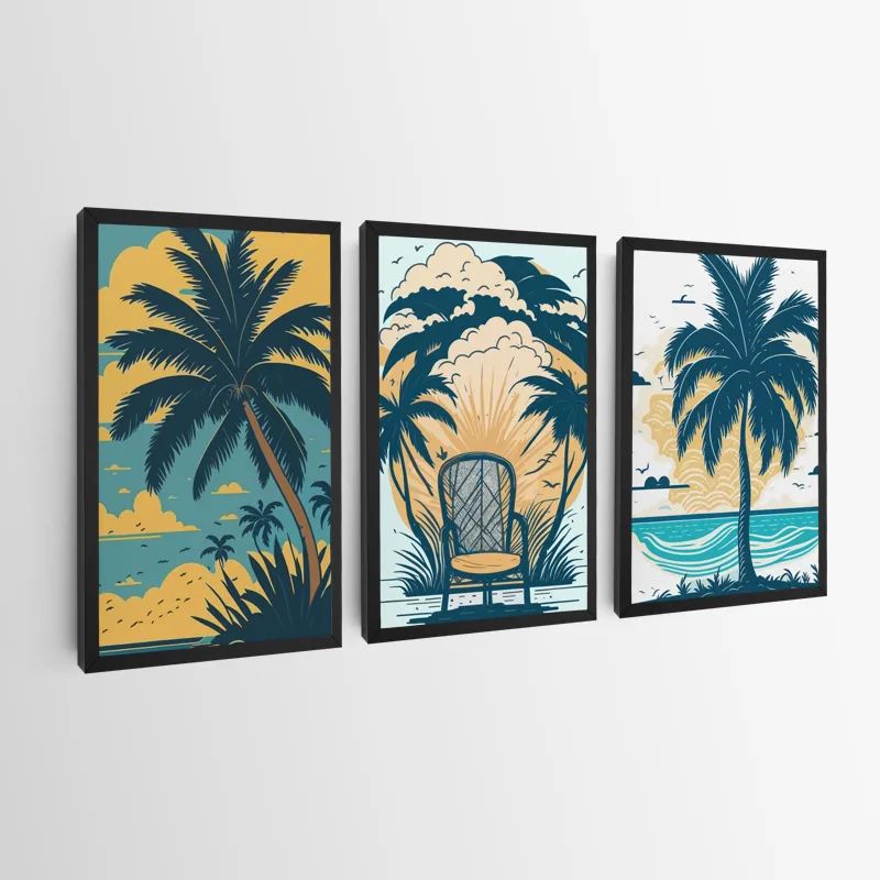 Palm Tree Set mockup 0