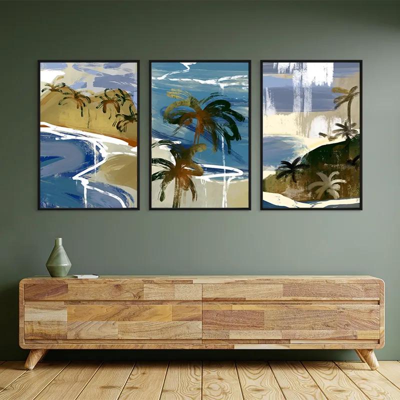 Mehrteiliges Leinwandbild Beach Set mockup 2