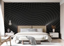 Black 3d Hole Line mockup 7