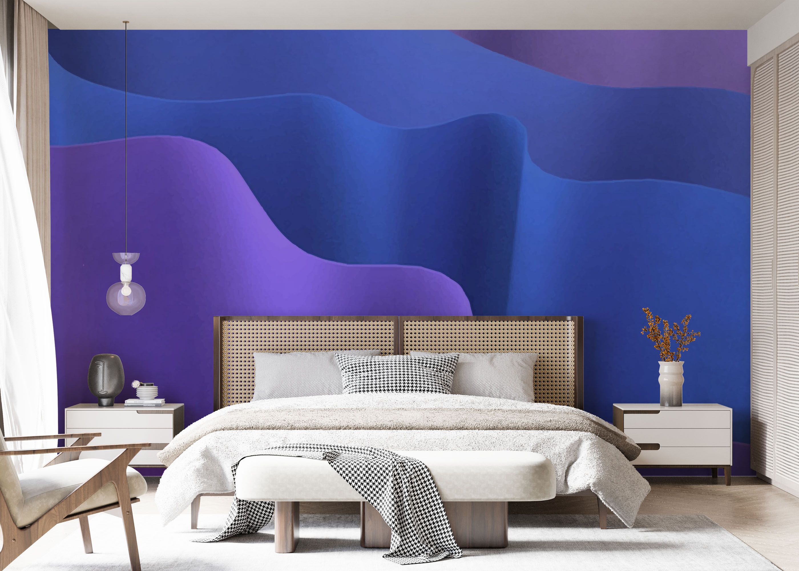 Blue 3d Paper mockup 7