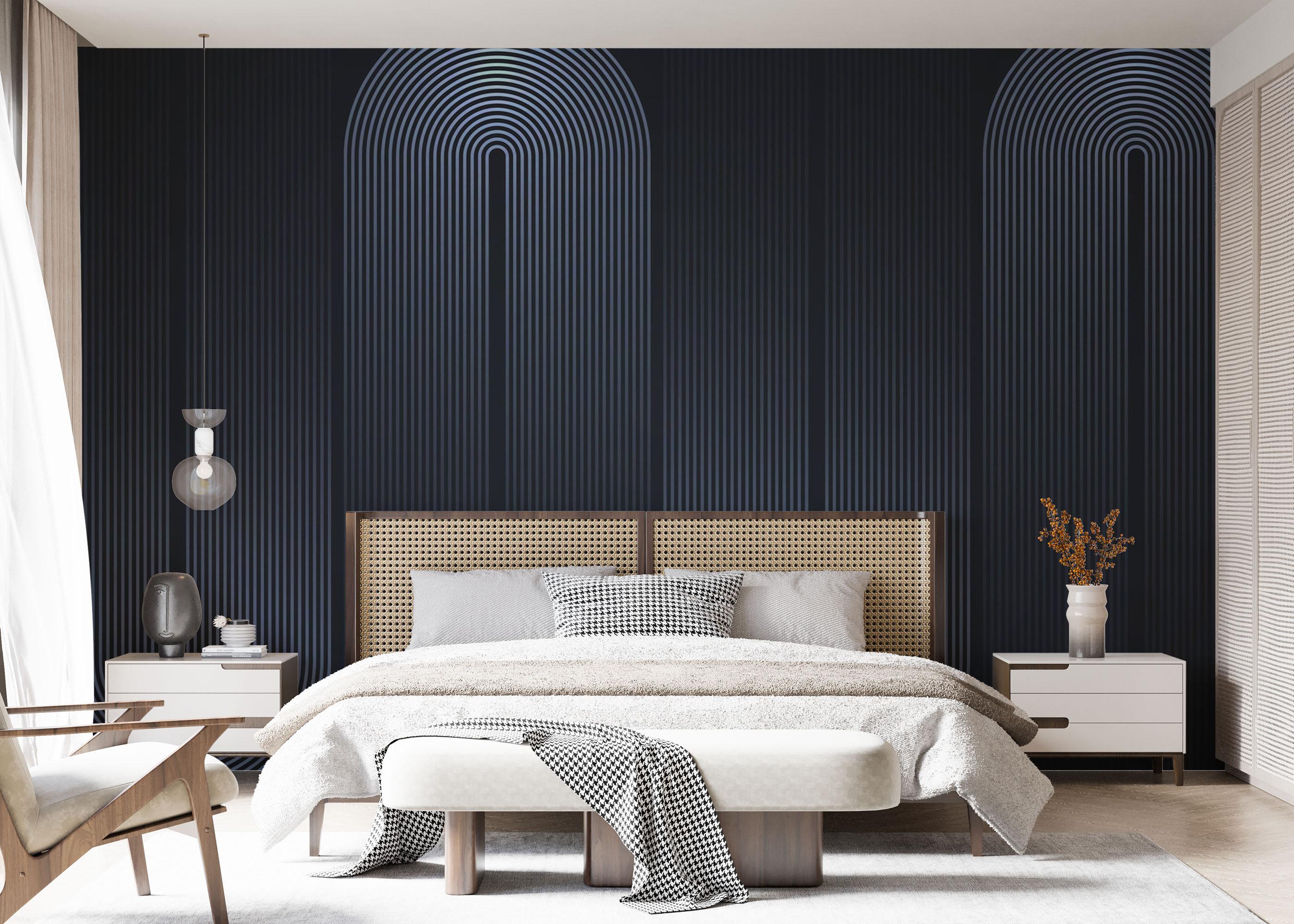 Fototapete Curved Light Lines mockup 7