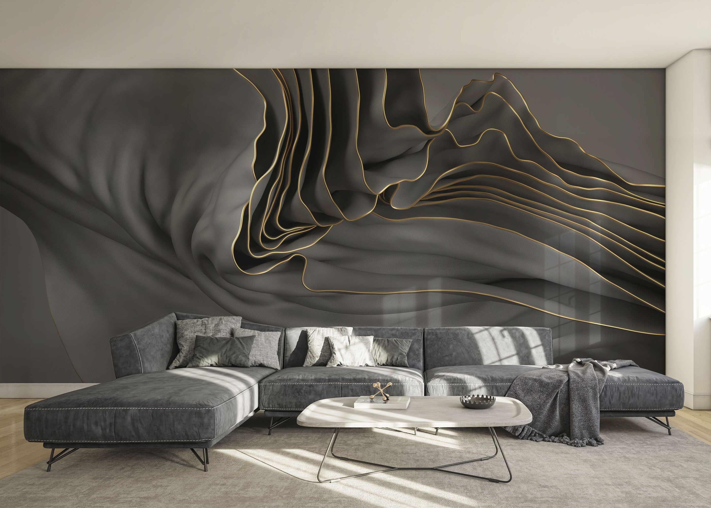 3d Wavy Material mockup 0