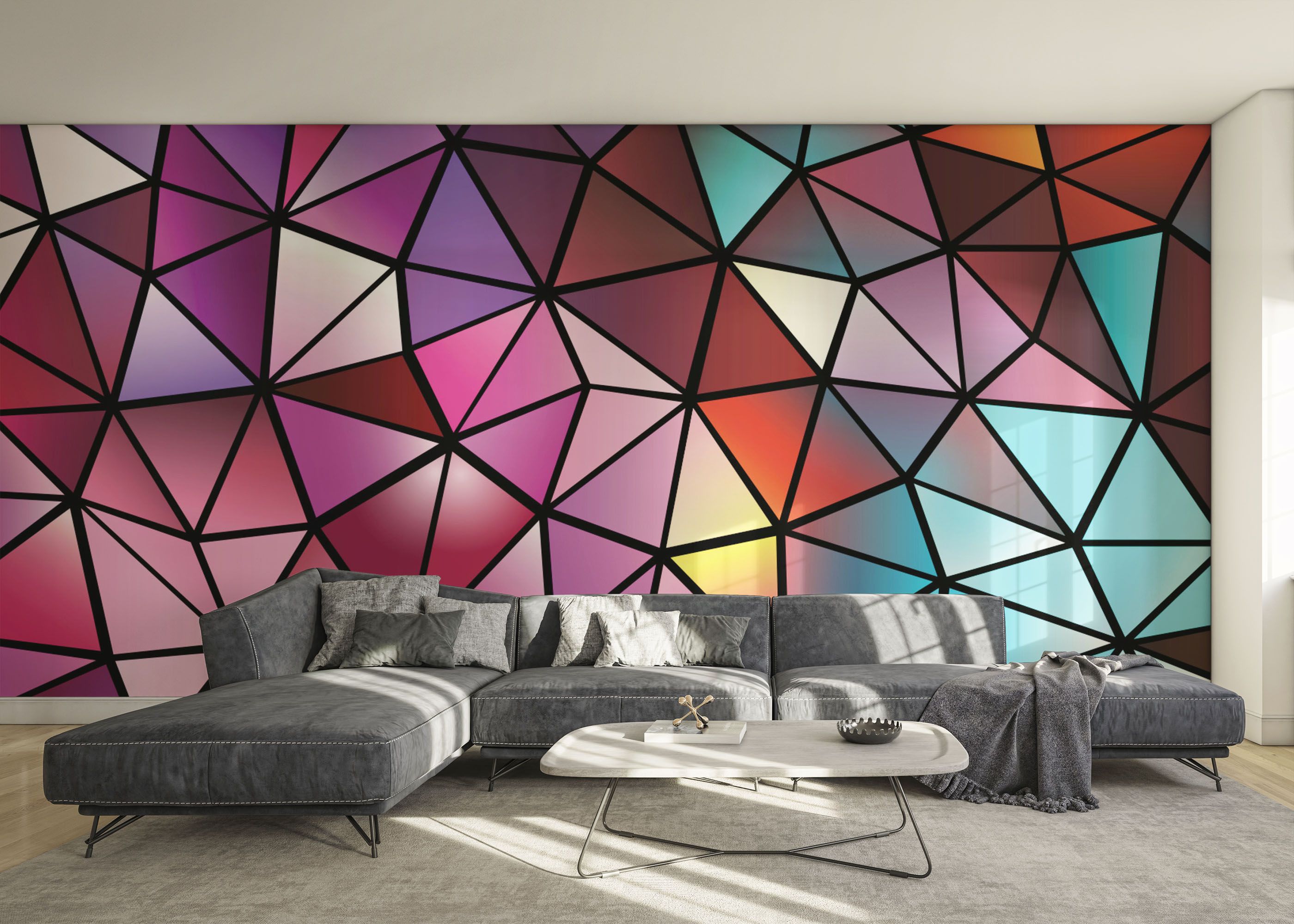 Abstract Mosaic Triangle mockup 0