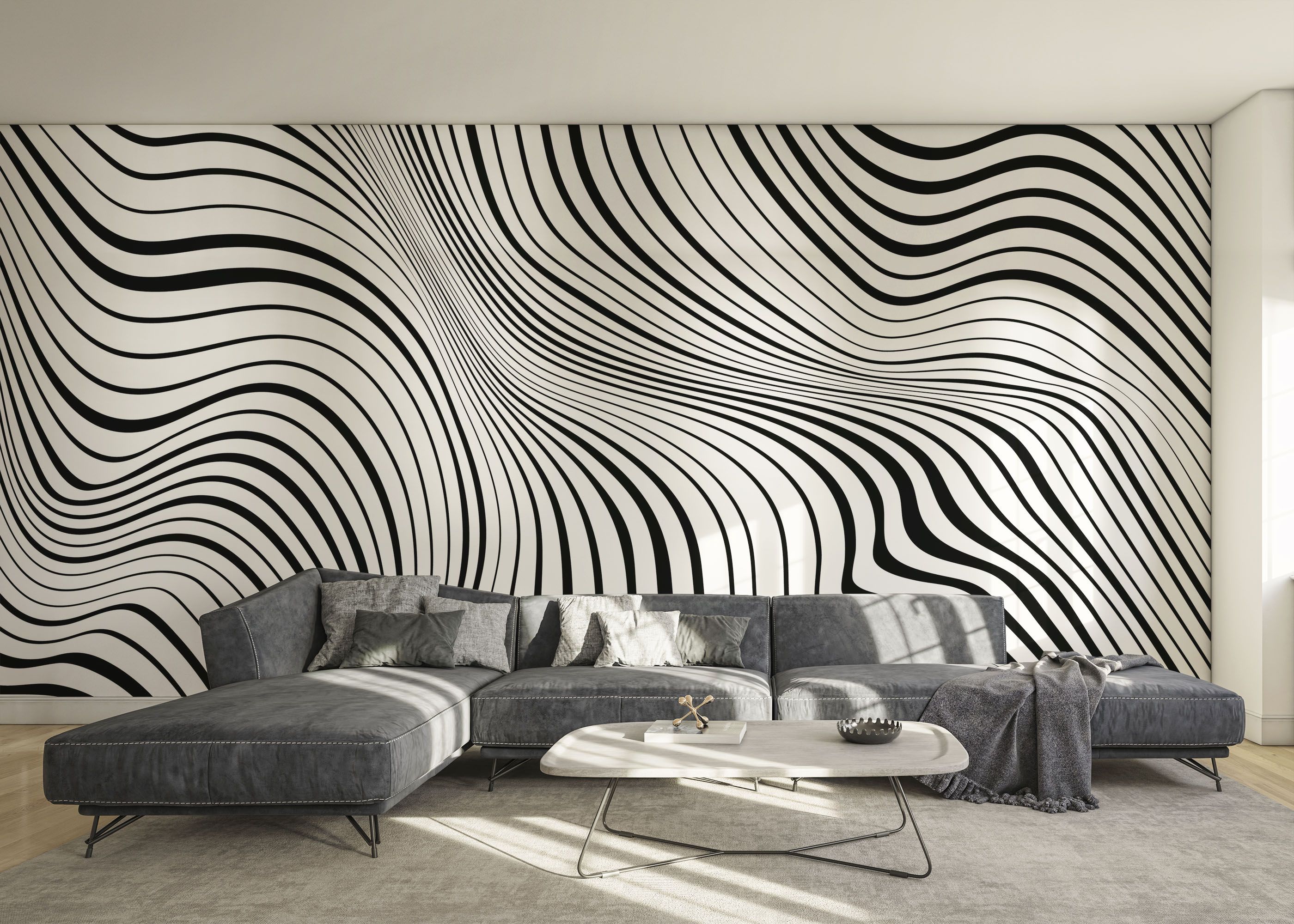 Black 3d Texture Line mockup 0