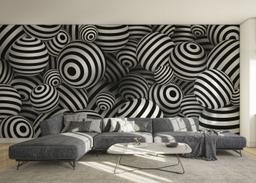 Black White 3d Balls mockup 0