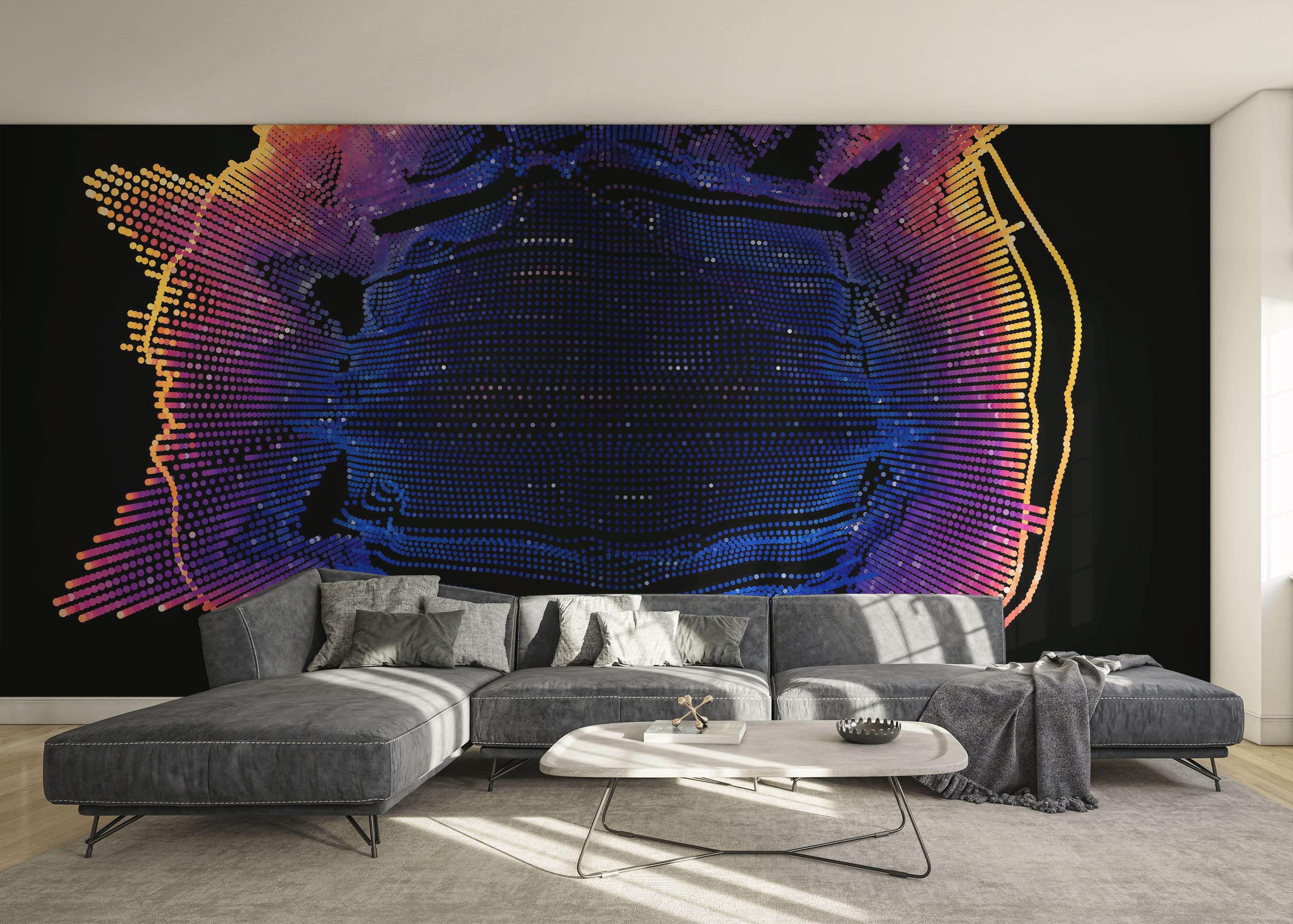 Fototapete Colorful 3d Ball mockup 0