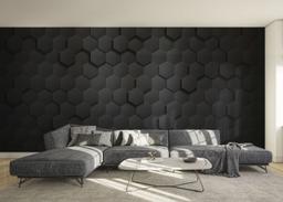 Hexagon 3d Black Art mockup 0