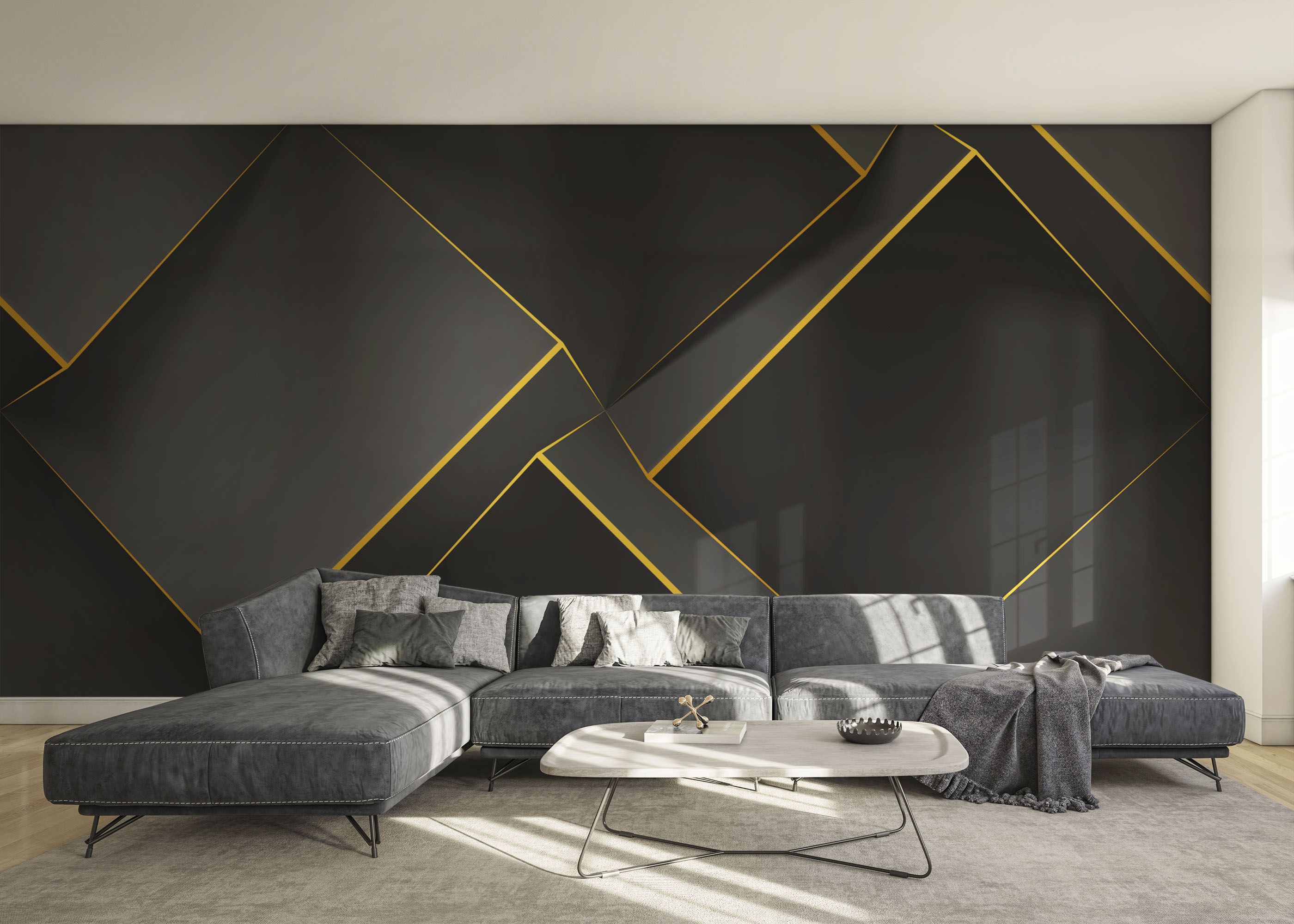 Volumetric Yellow Cubes mockup 0