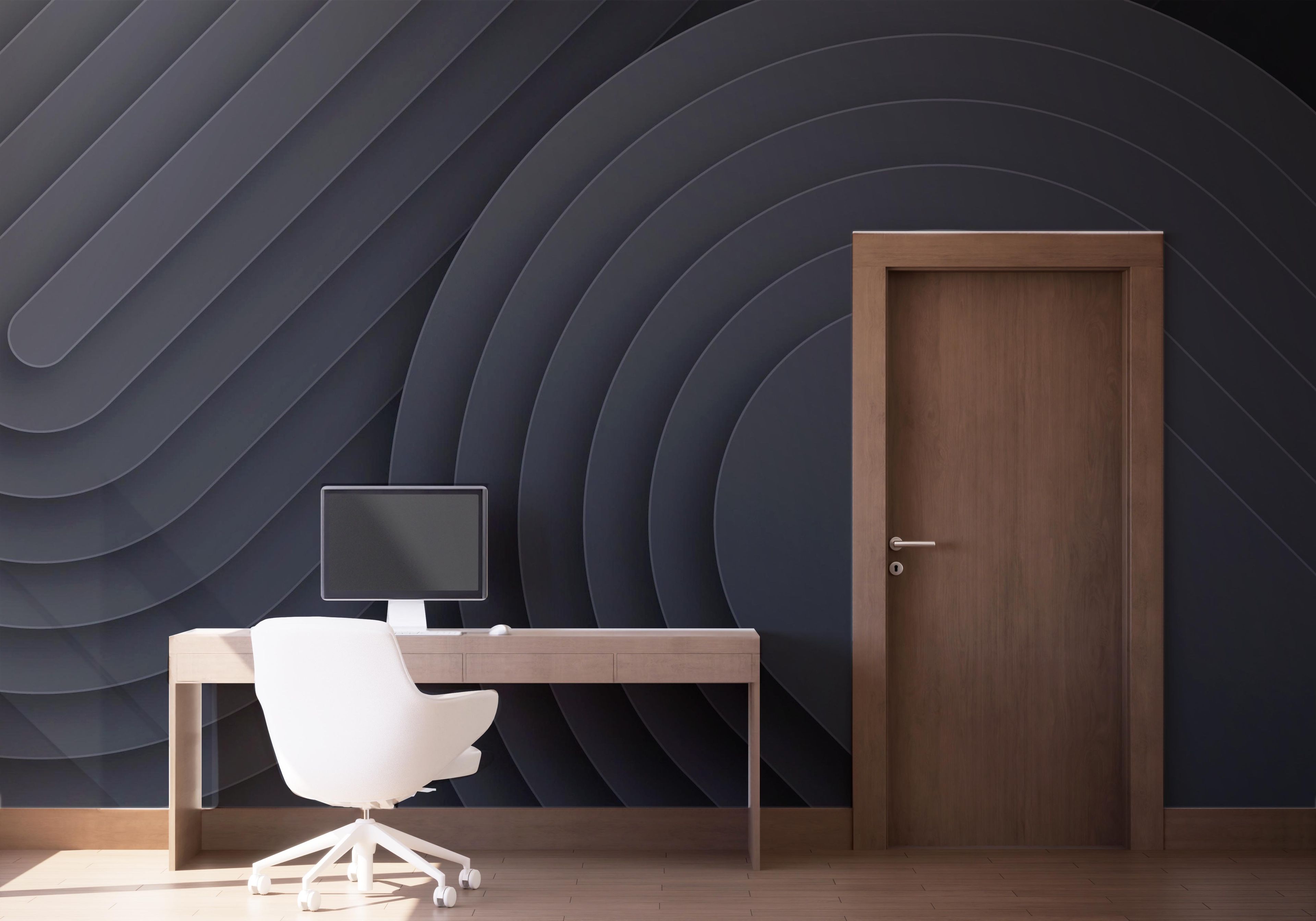 Black Curved Shapes mockup 1