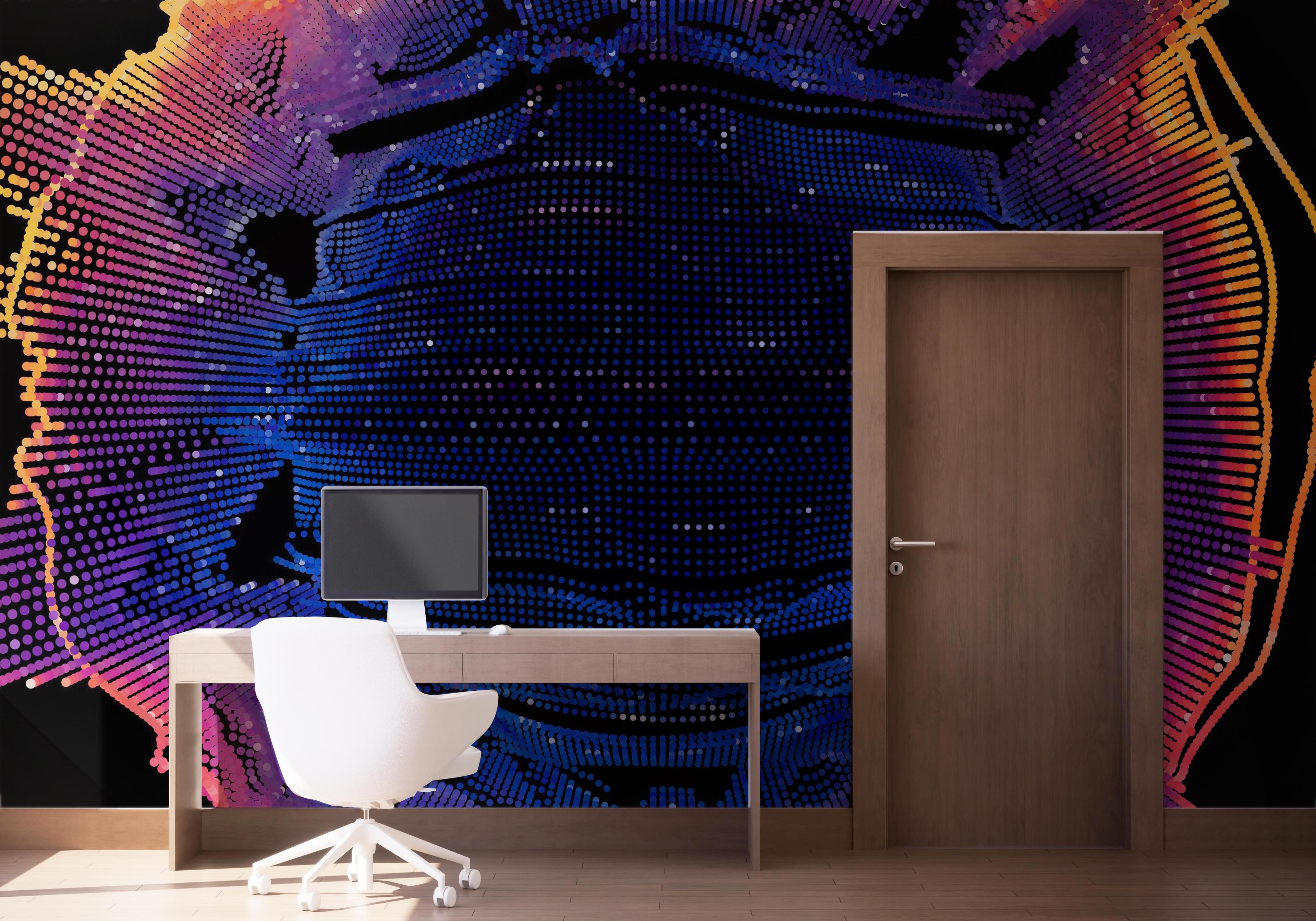 Fototapete Colorful 3d Ball mockup 1