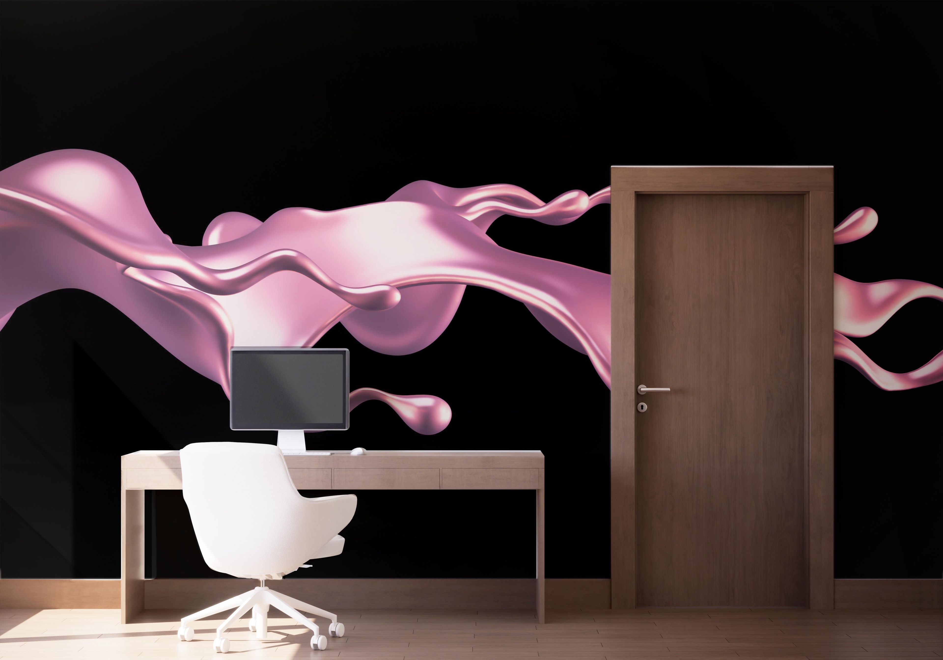 Cool Pink Floating Liquid mockup 1