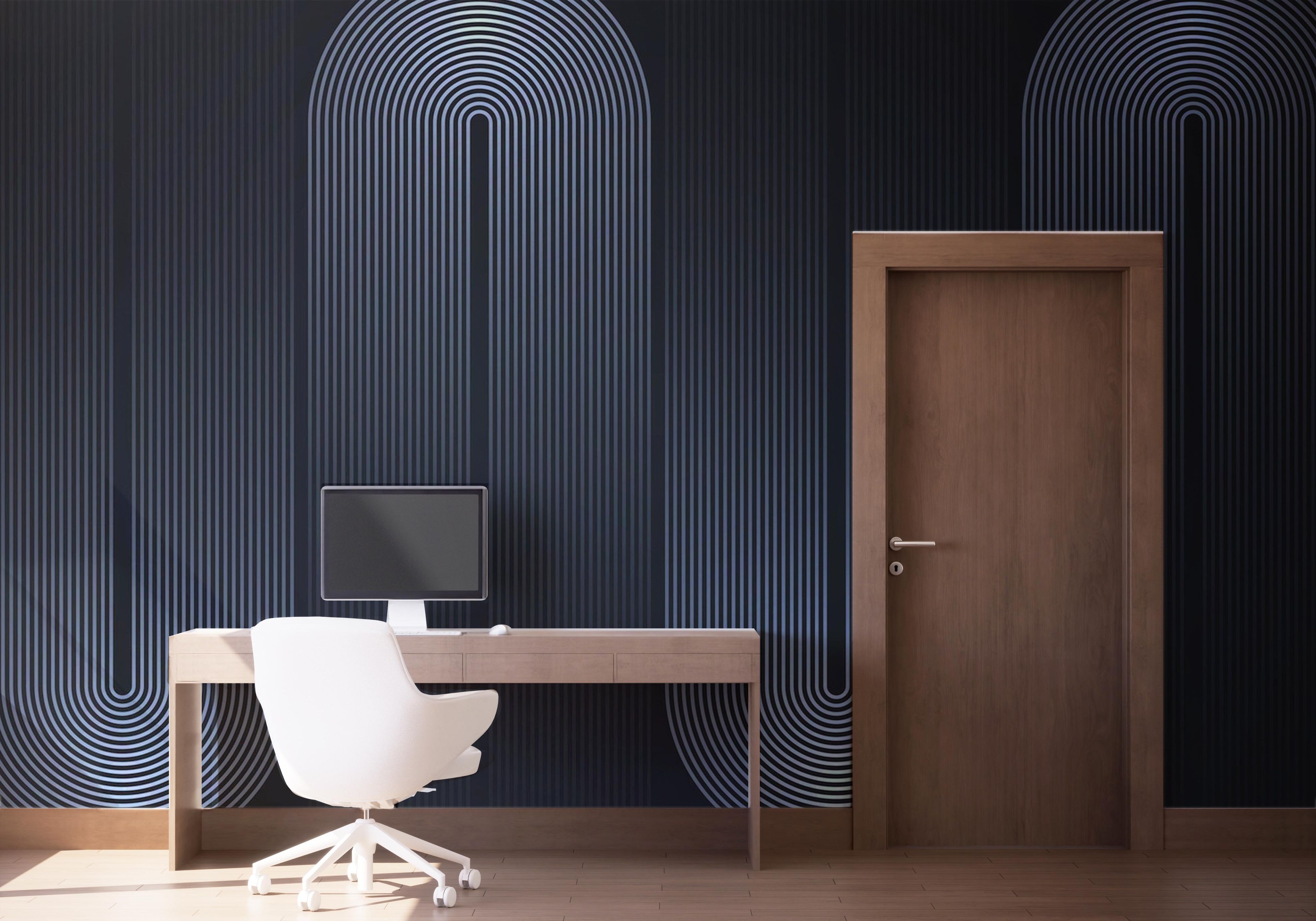 Curved Light Lines mockup 1