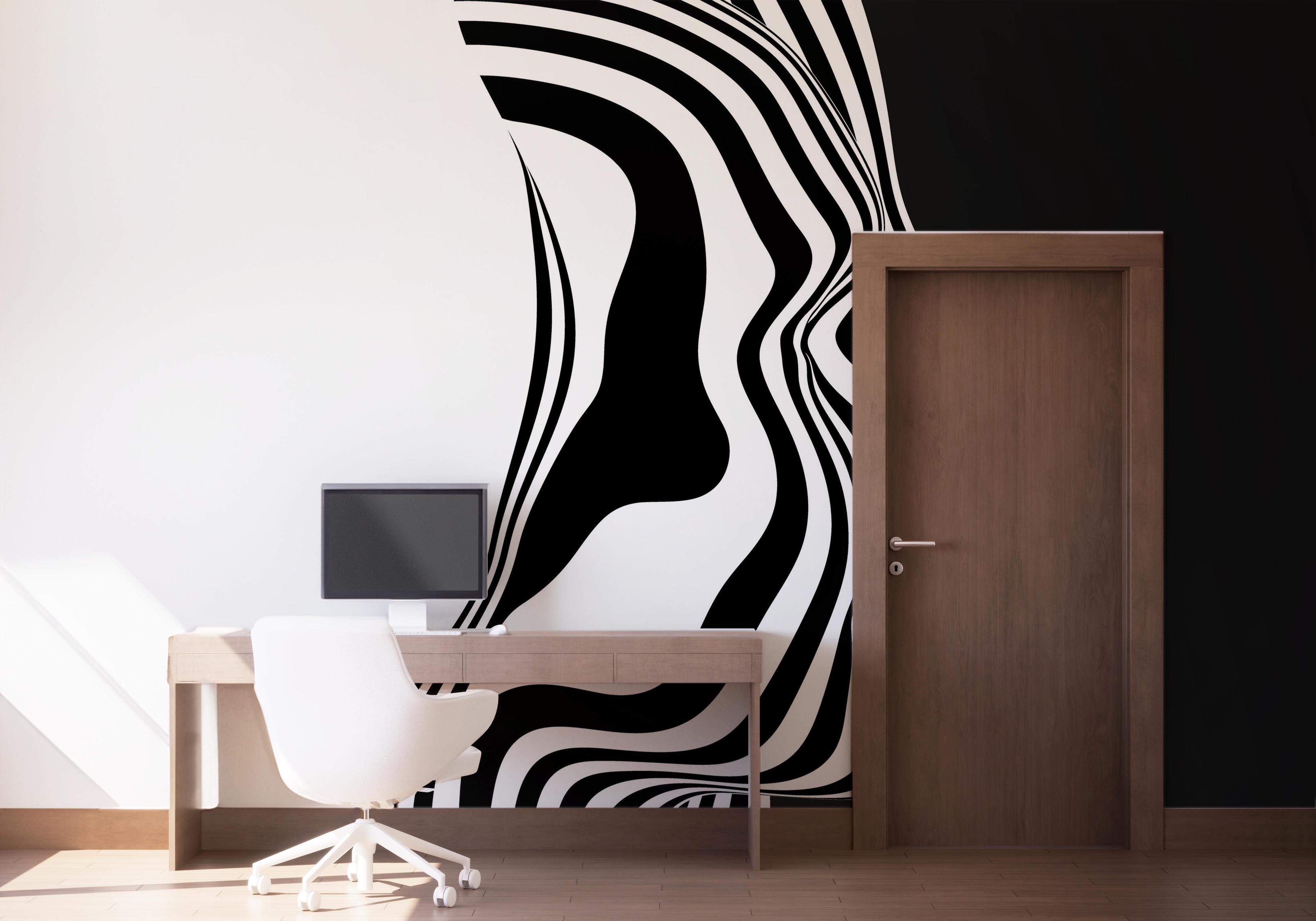 Fototapete Face 3d Line mockup 1