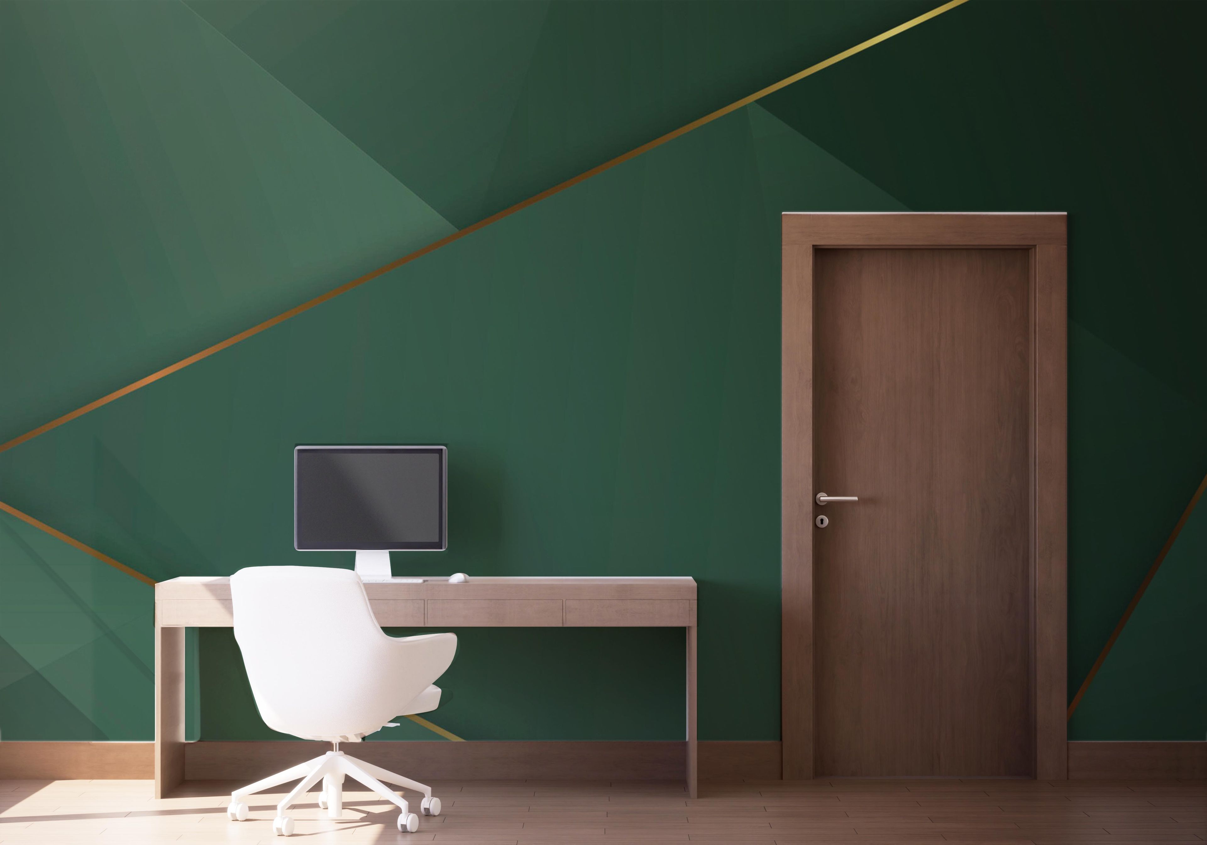 Gold 3d Triangle Line mockup 1