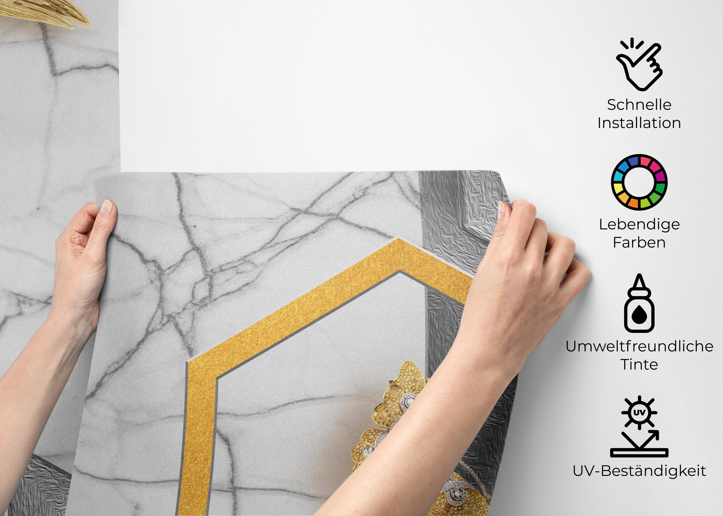 Fototapete 3d Geometric Nature mockup 2