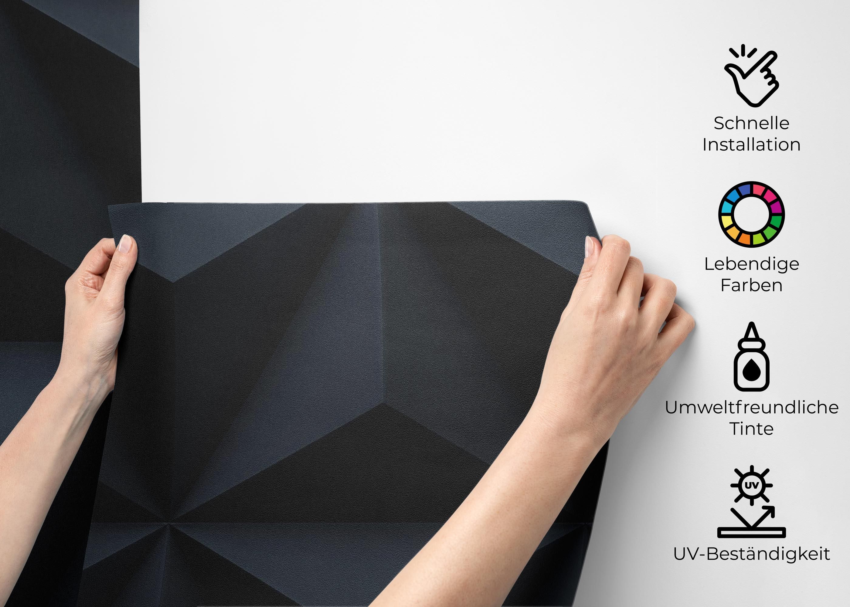 Black 3d Triangle mockup 2