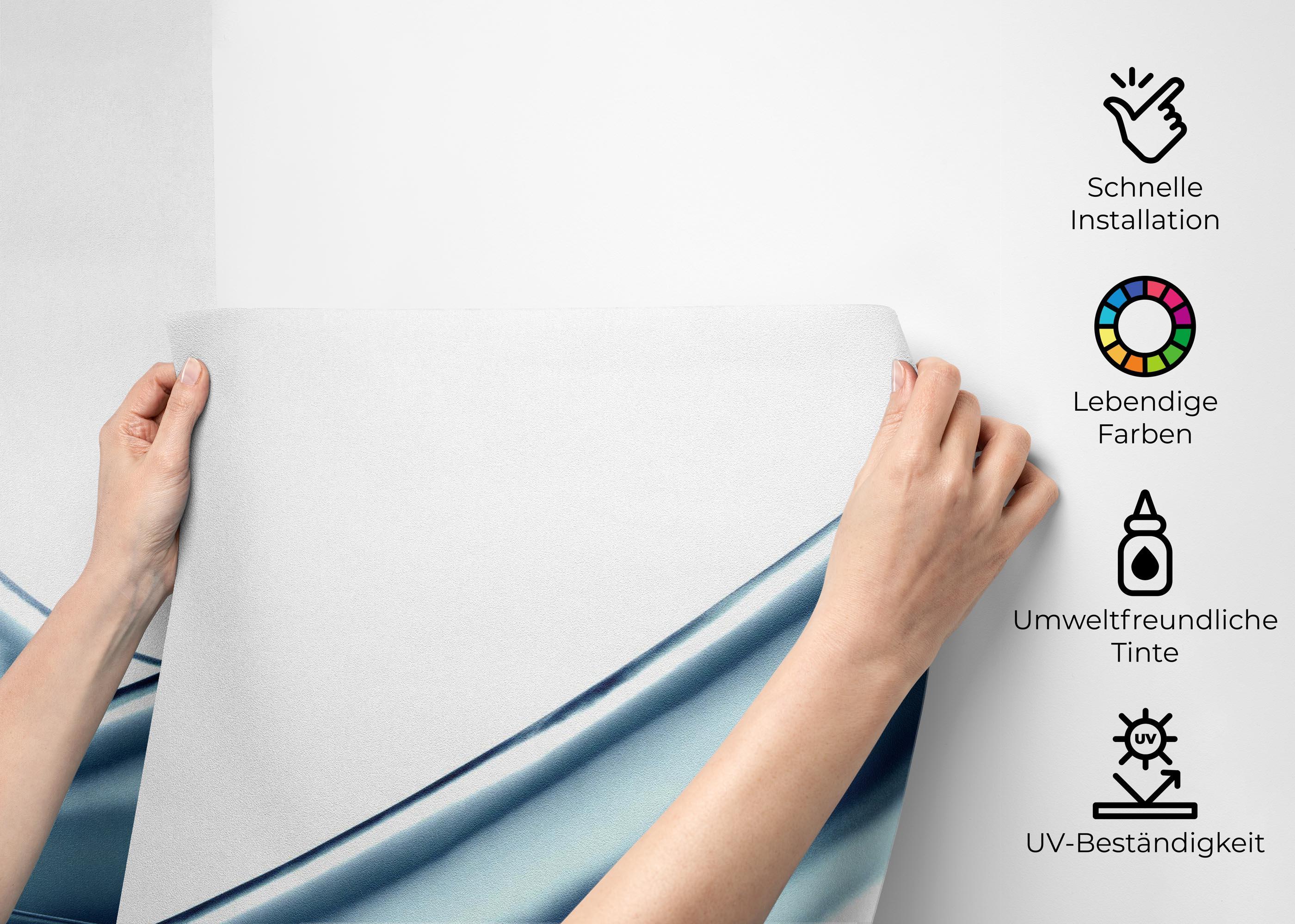 Fototapete Clear Blue Liquid mockup 2