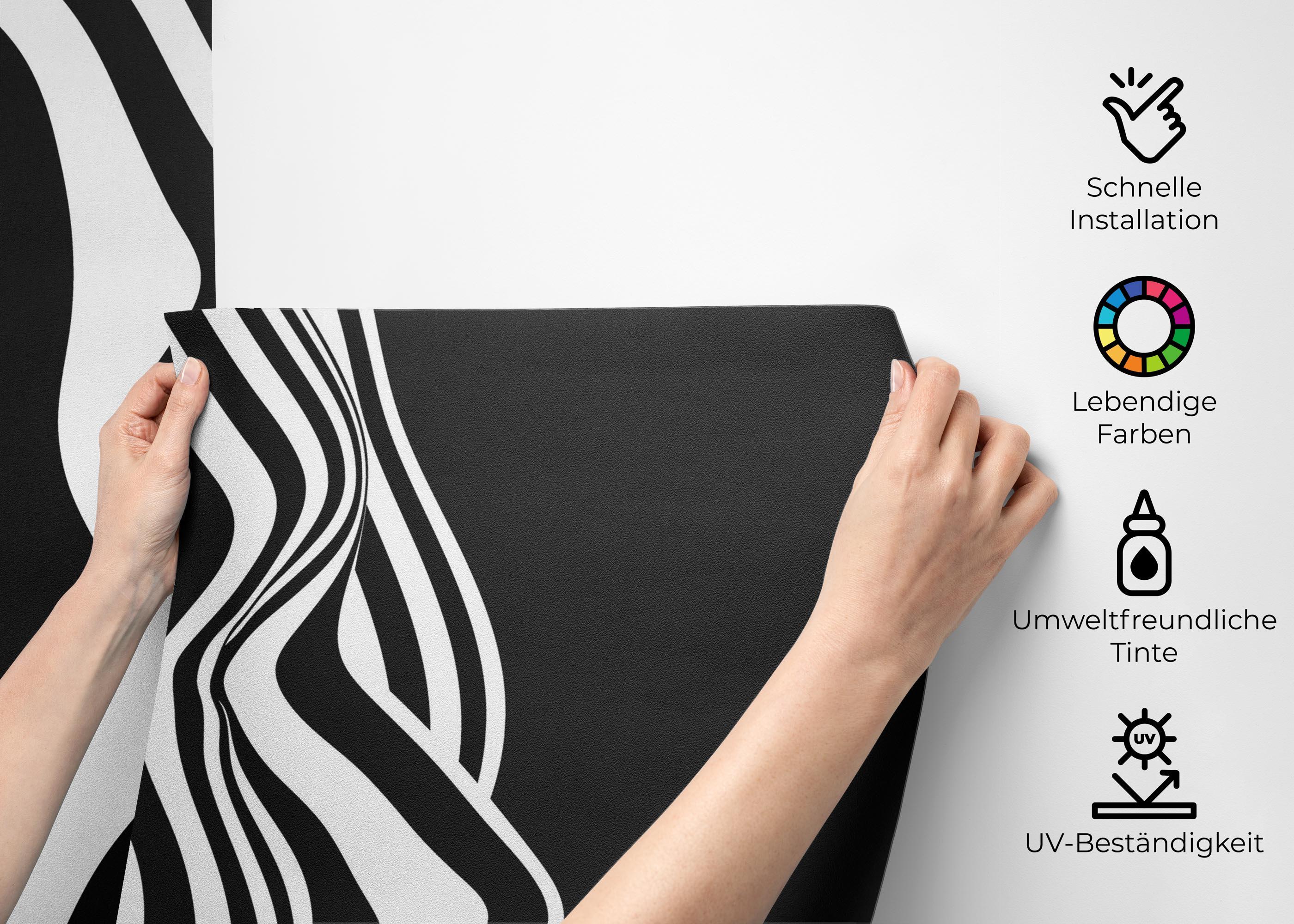 Fototapete Face 3d Line mockup 2