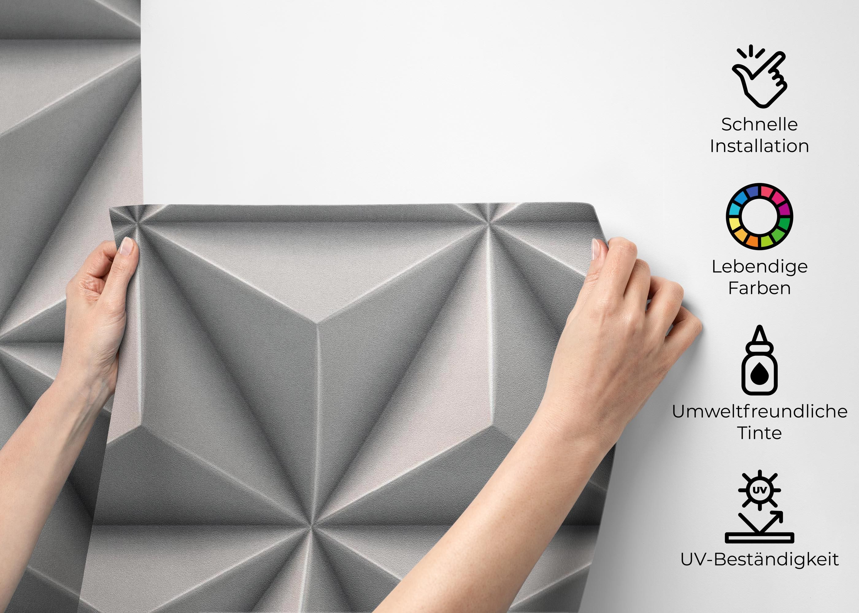 Grey 3d Triangle mockup 2