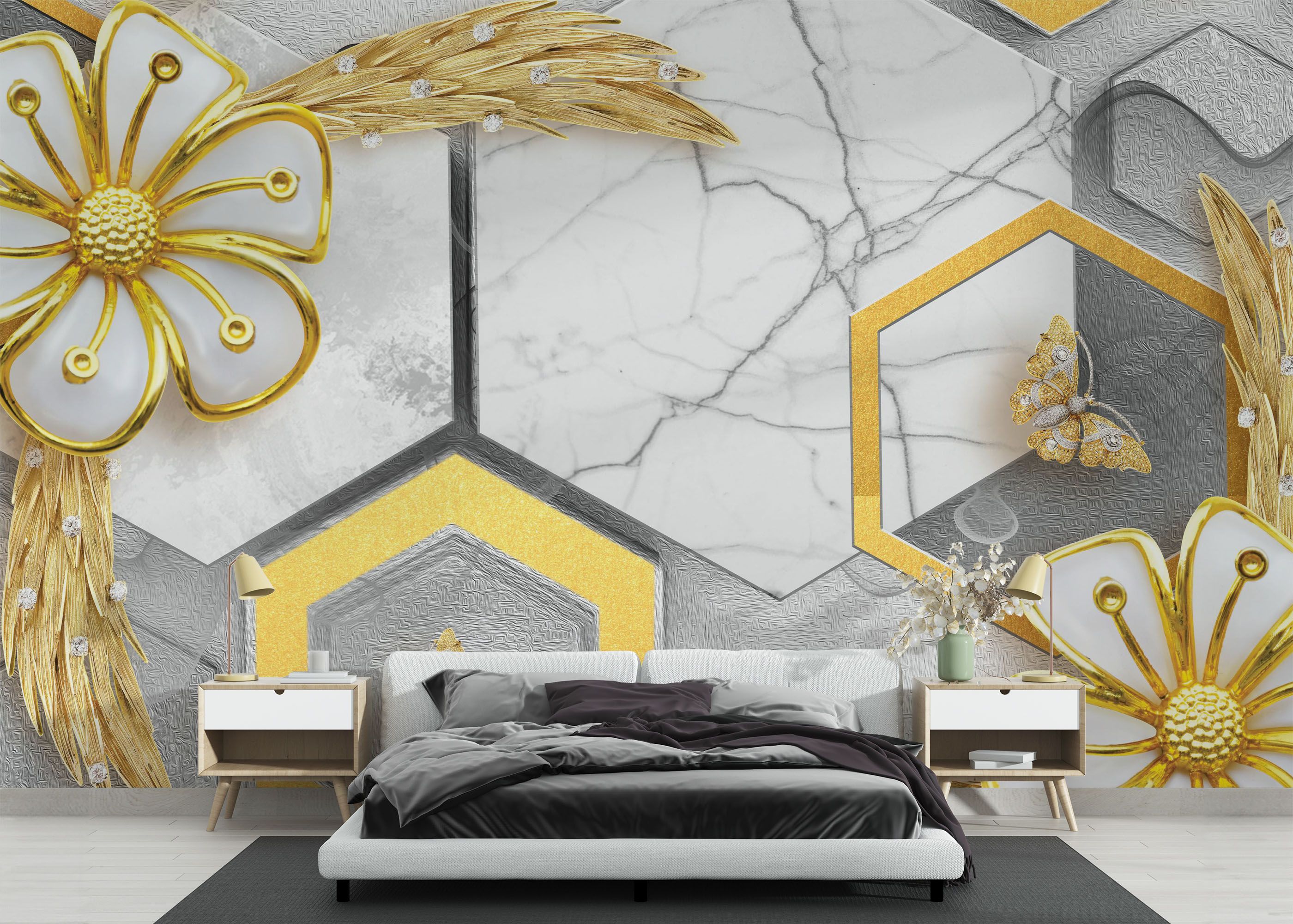 3d Geometric Nature mockup 3