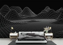 Black 3d Hill Line mockup 3